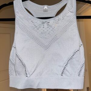 Slate blue workout top